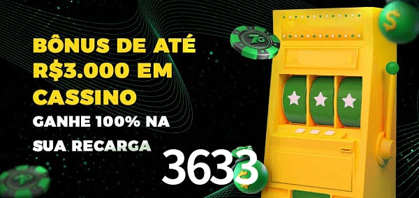 3633 melhor bônus de depósito