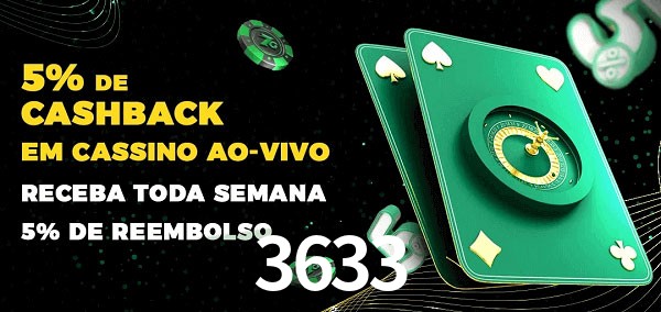 Promoções do cassino ao Vivo 3633